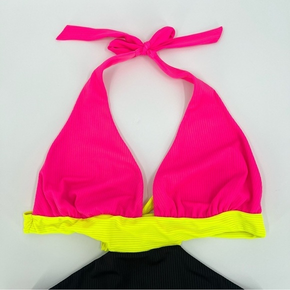 Beach Bunny Nina Full One Piece in Pink Yellow Black Size XL - Picture 5 of 13